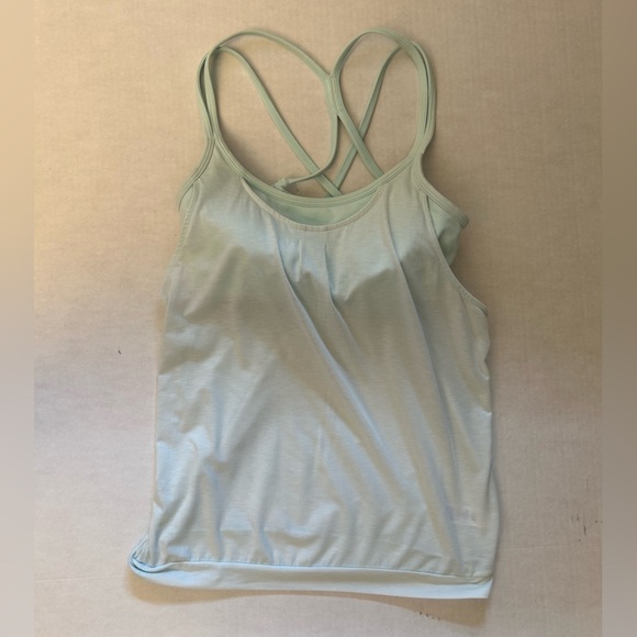 Athleta spaghetti strappy racerback tank top w/built in bra Sz-XXS. B9 - Picture 5 of 10
